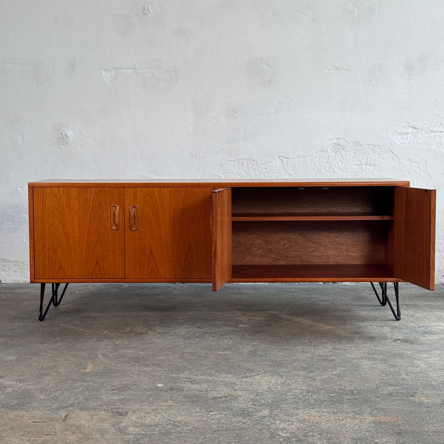 G-Plan Teak 4-Door Sideboard on Hairpin Legs, 1970