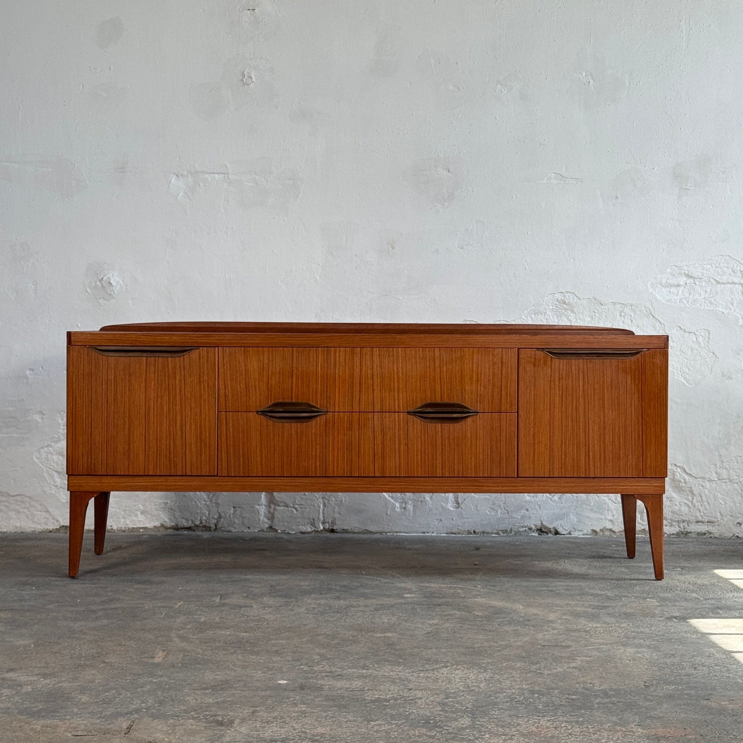 British Remploy Sideboard with Brass Handles, 1960