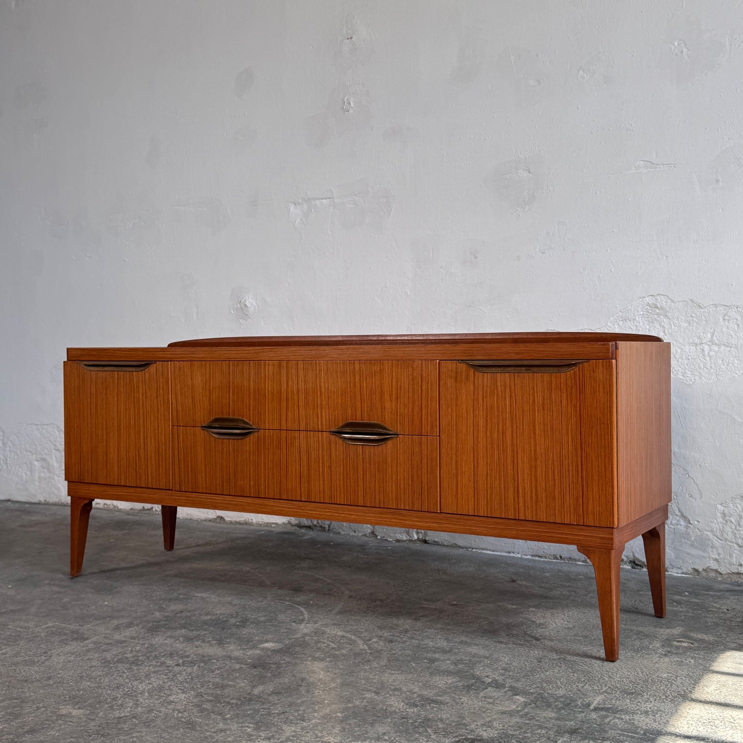 British Remploy Sideboard with Brass Handles, 1960