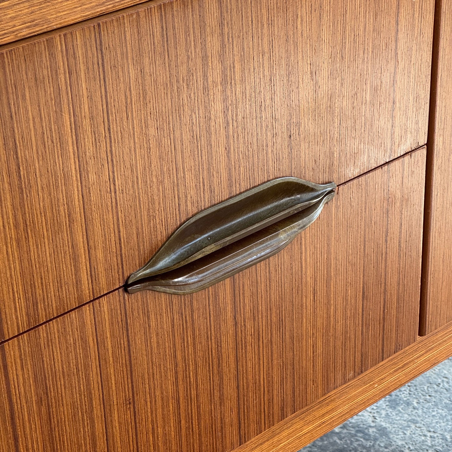 British Remploy Sideboard with Brass Handles, 1960