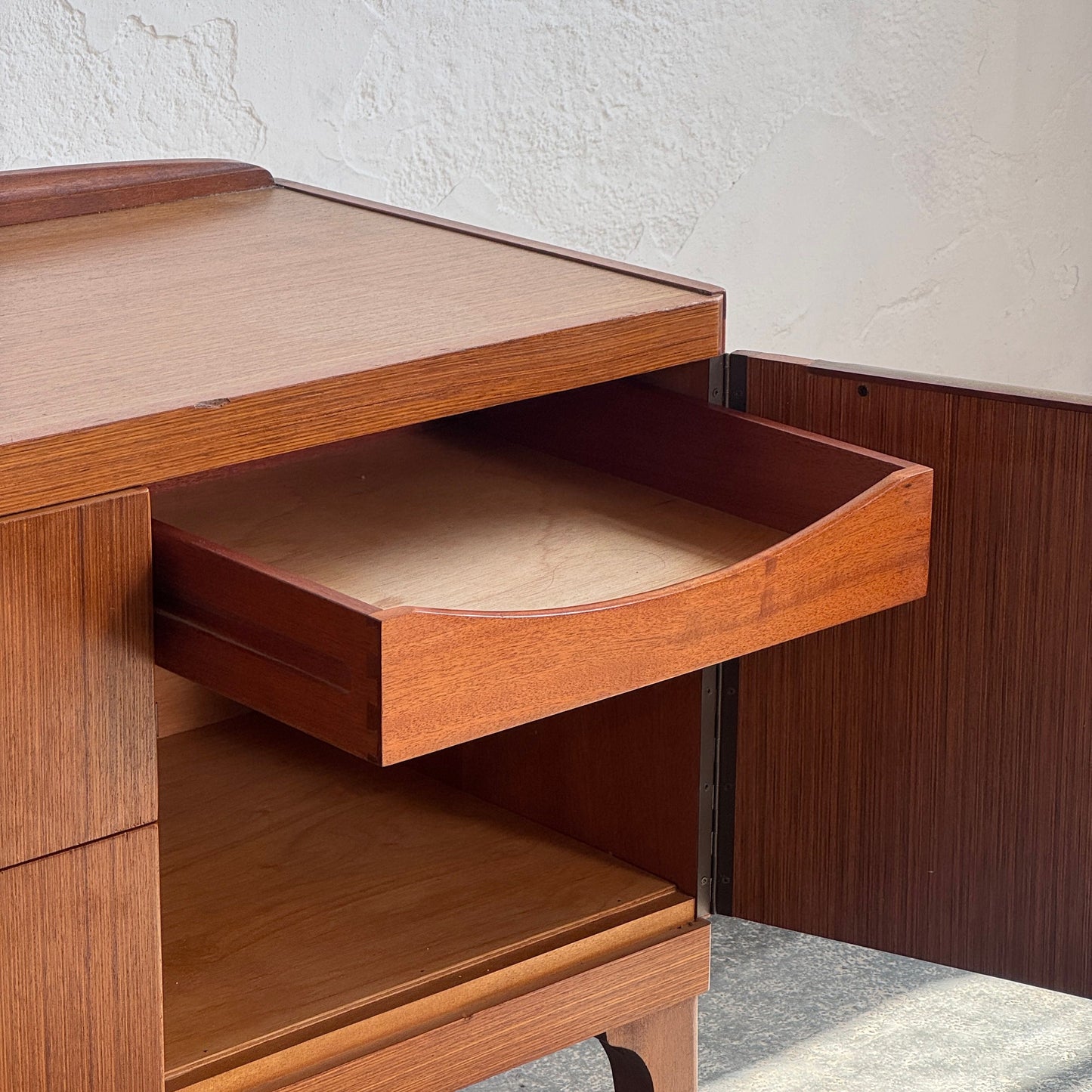 British Remploy Sideboard with Brass Handles, 1960