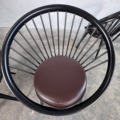 Set of 4 "Circle" Lounge Chairs in the Style of Yngve Ekström, 1960