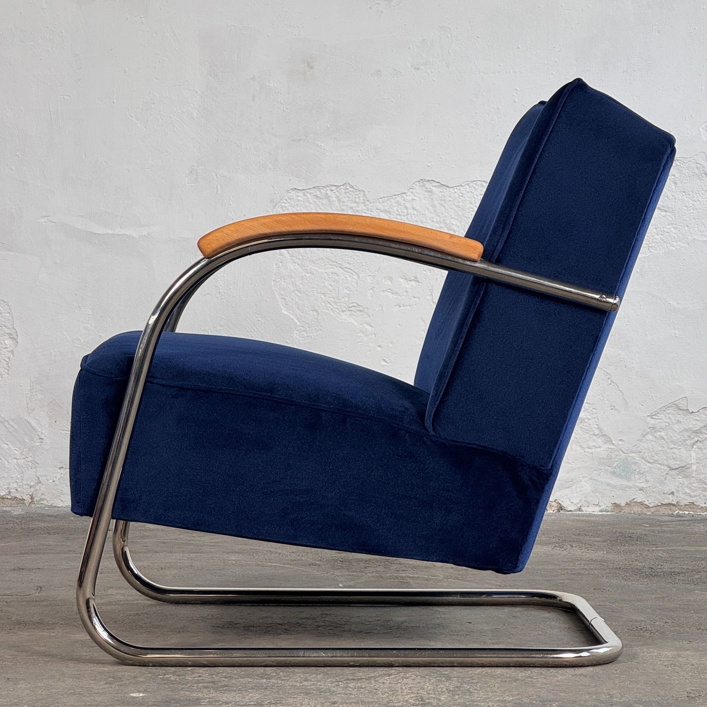 Pair of Tubular Steel Bauhaus Chairs by Anton Lorenz for Mucke Melder, 1930