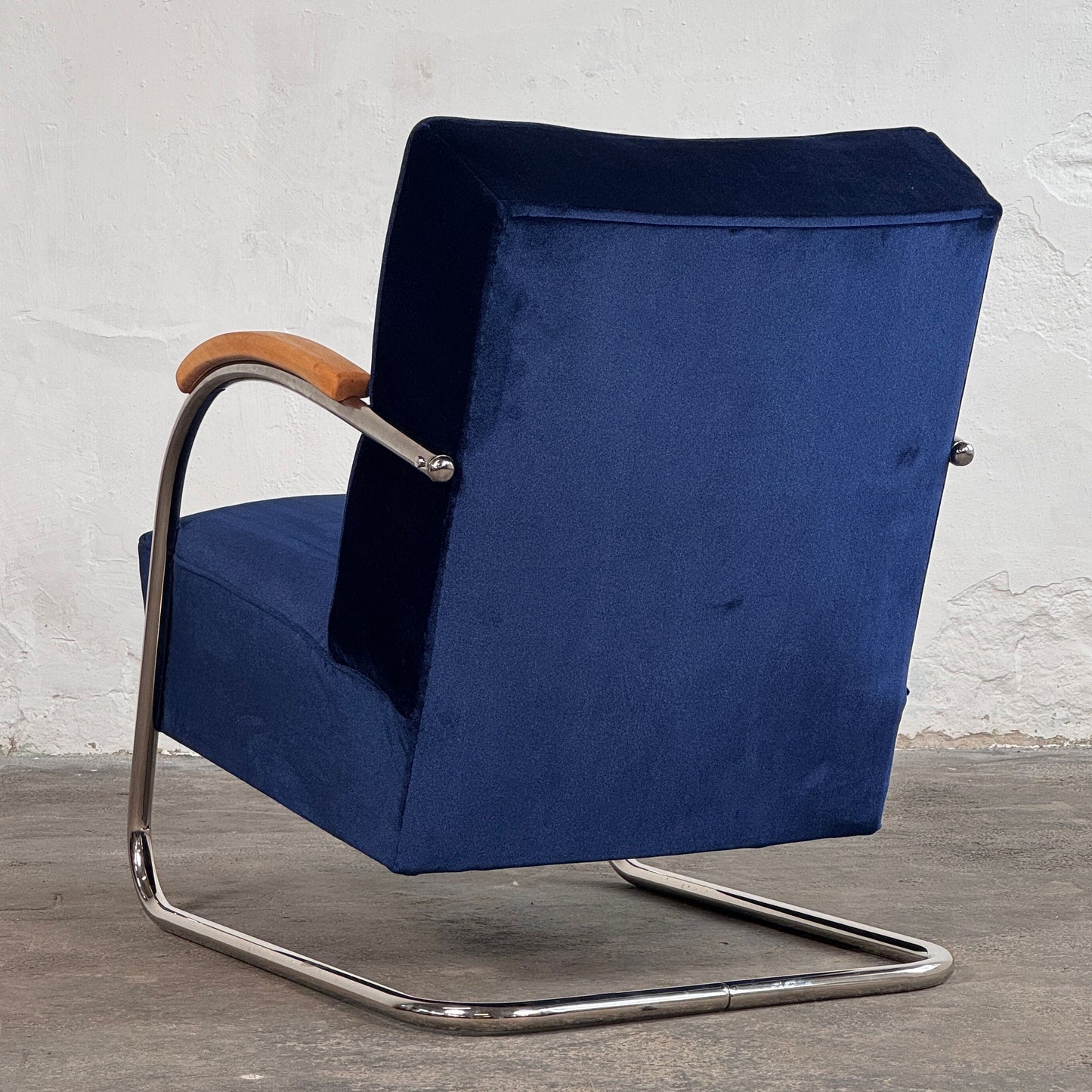 Pair of Tubular Steel Bauhaus Chairs by Anton Lorenz for Mucke Melder, 1930