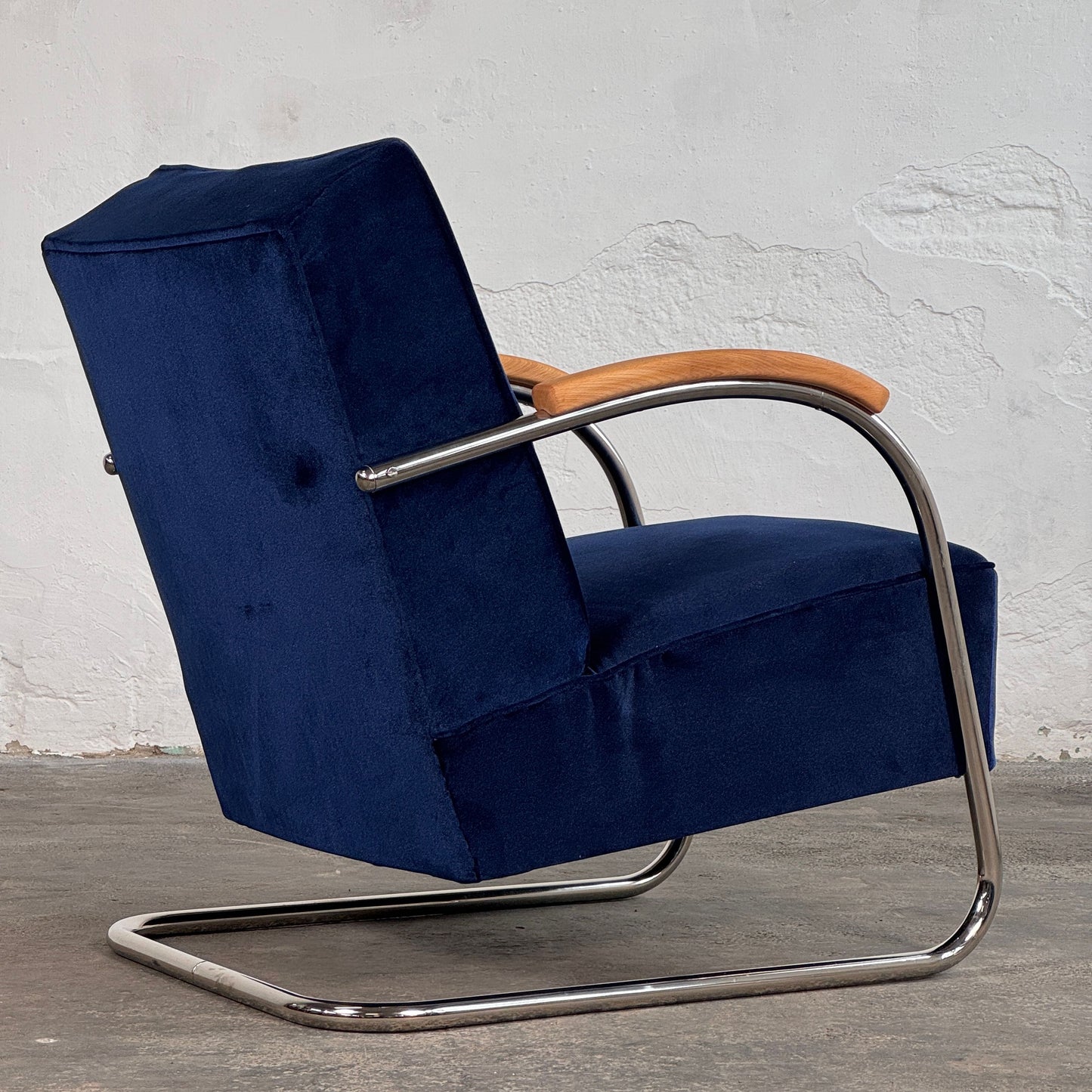 Pair of Tubular Steel Bauhaus Chairs by Anton Lorenz for Mucke Melder, 1930
