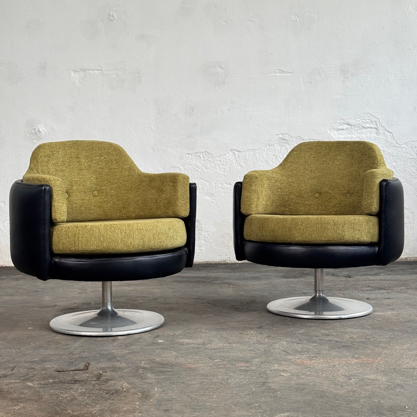 Pair of Space Age Hungarian Swivel Chairs