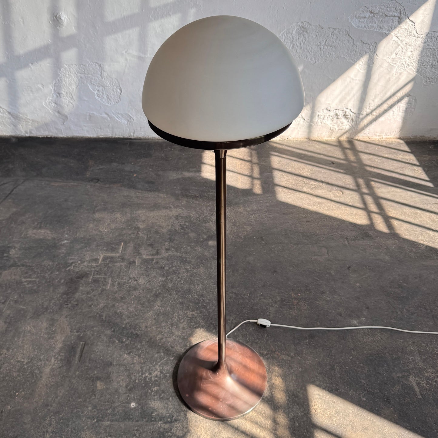 Hungarian Brass Floor Lamp by Iparmuveszeti Vallalat