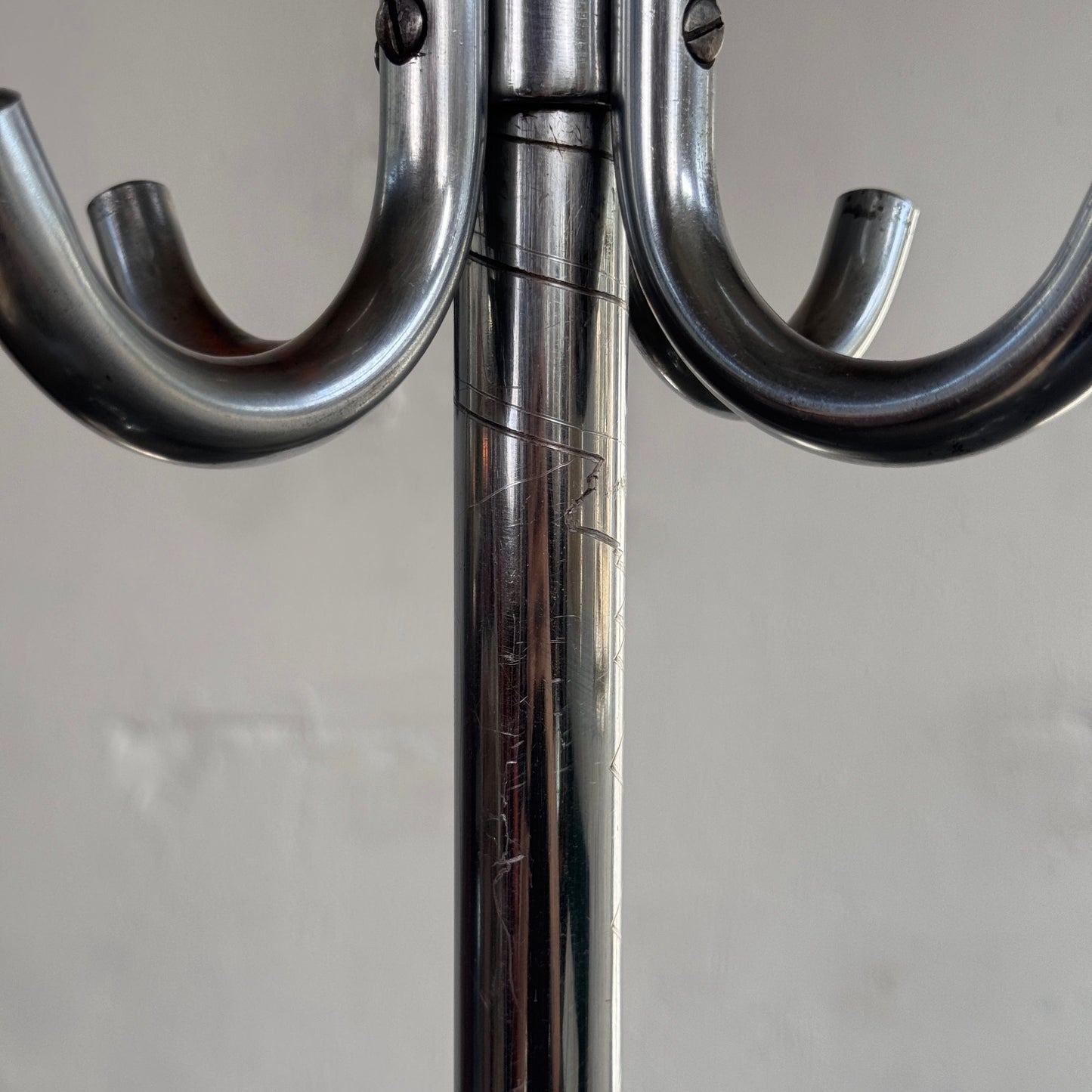 Bauhaus Style Chrome Coat Rack by Hynek Gottwald, 1940s