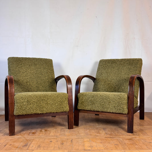 Pair of Hungarian art deco armchairs 1930s