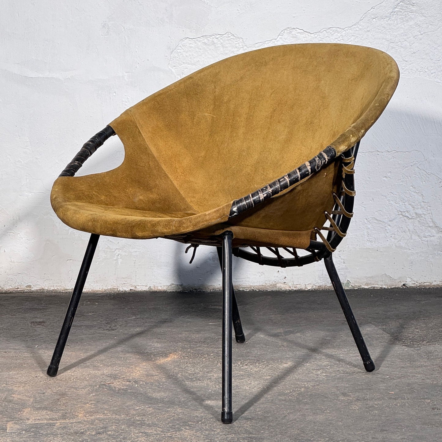Lusch and Co. "Balloon" Leather Lounge Chair, 1960s