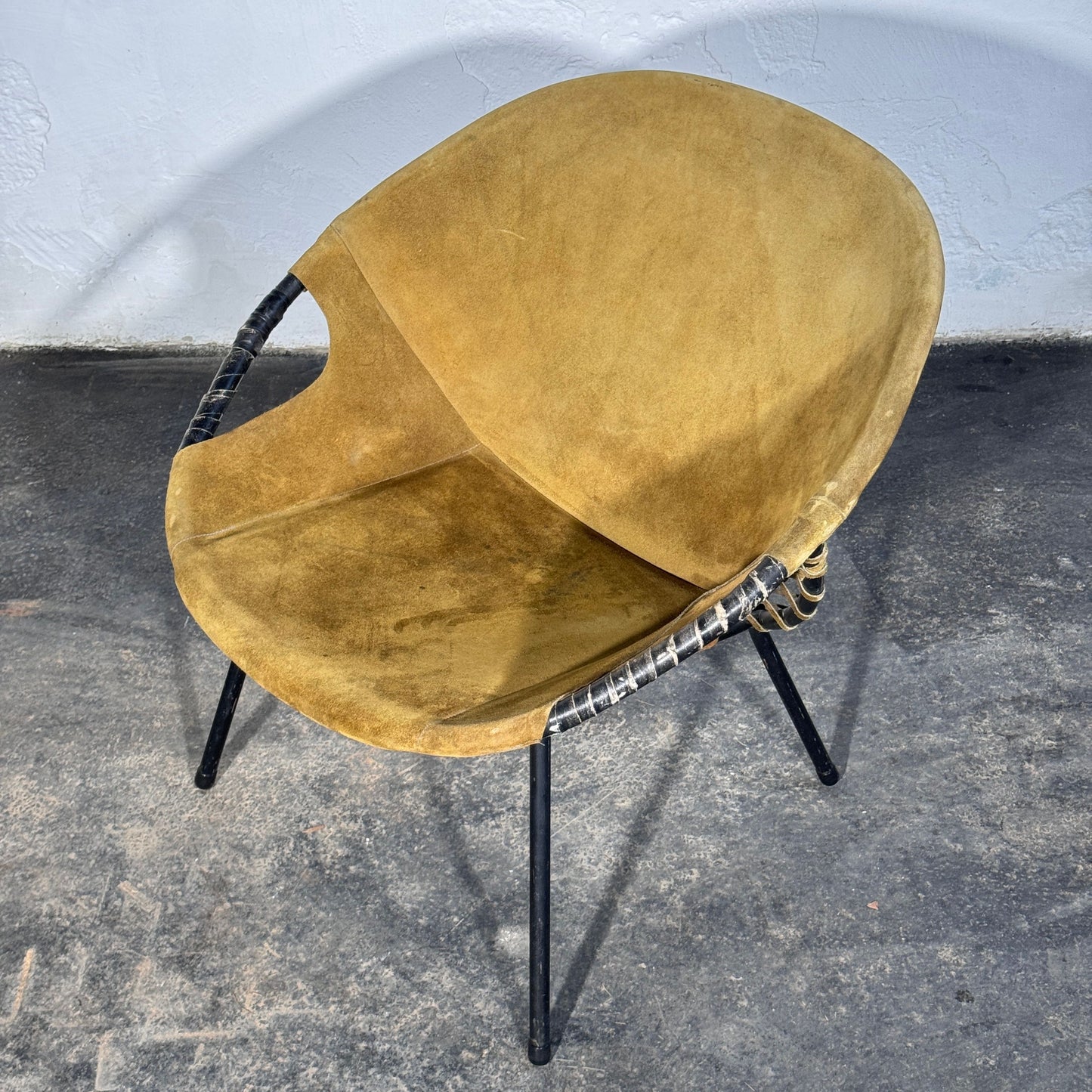 Lusch and Co. "Balloon" Leather Lounge Chair, 1960s