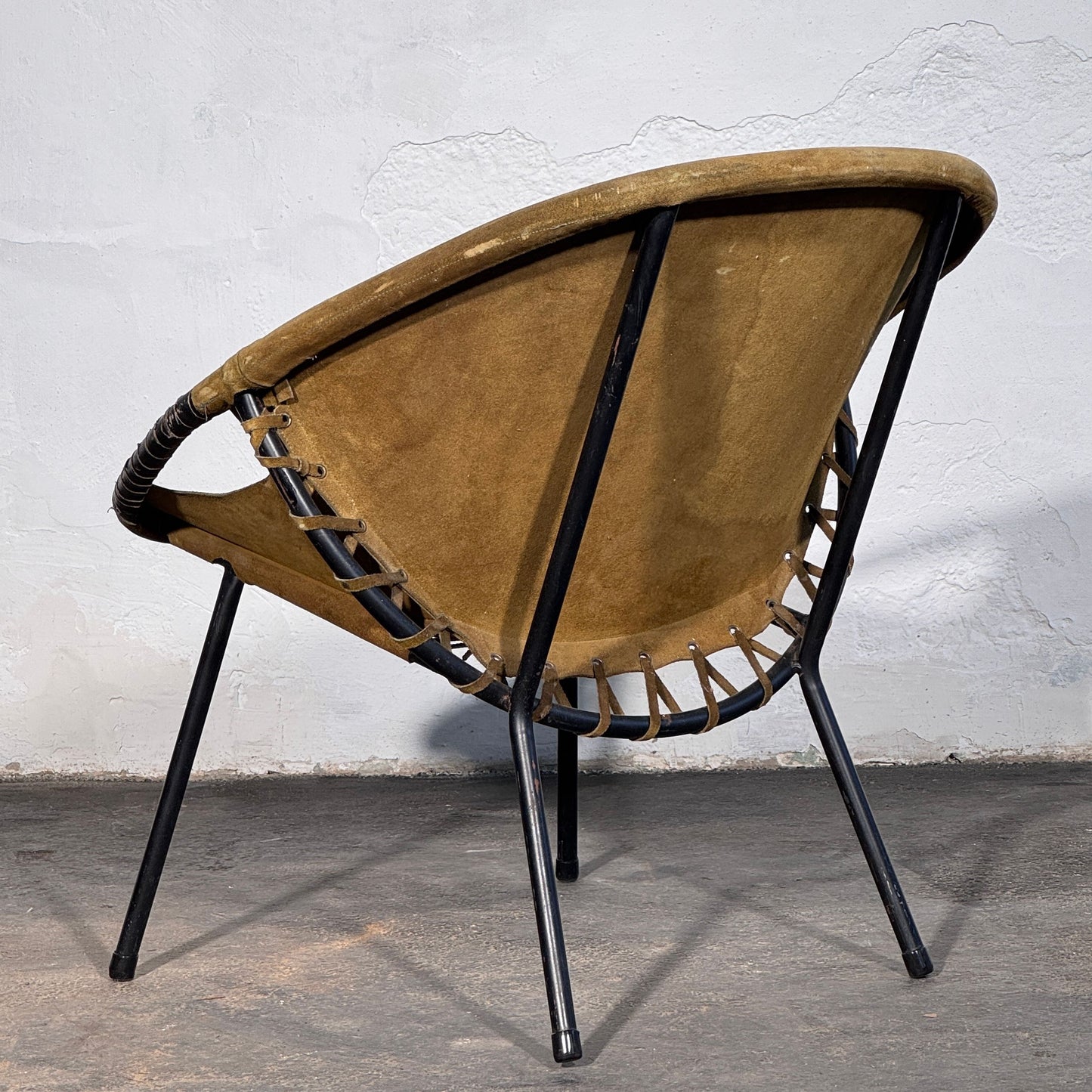 Lusch and Co. "Balloon" Leather Lounge Chair, 1960s