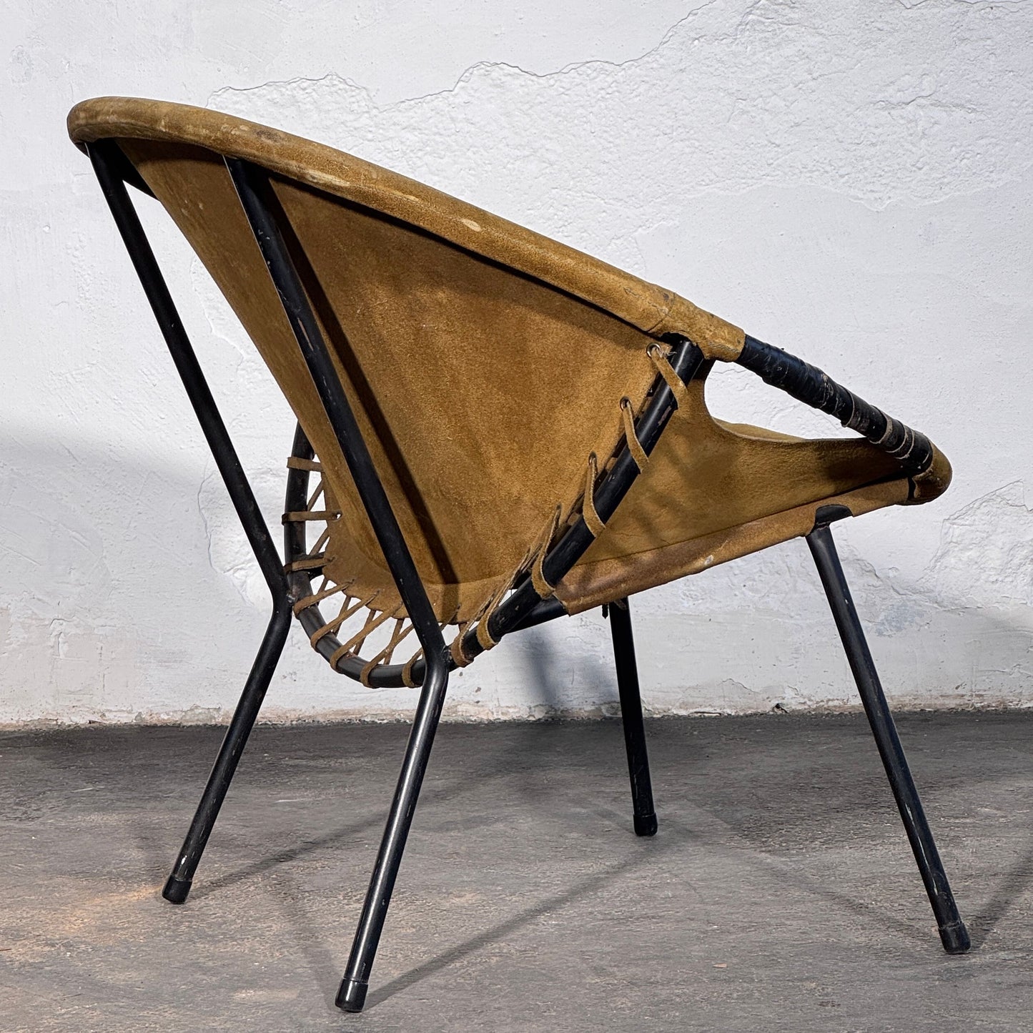 Lusch and Co. "Balloon" Leather Lounge Chair, 1960s