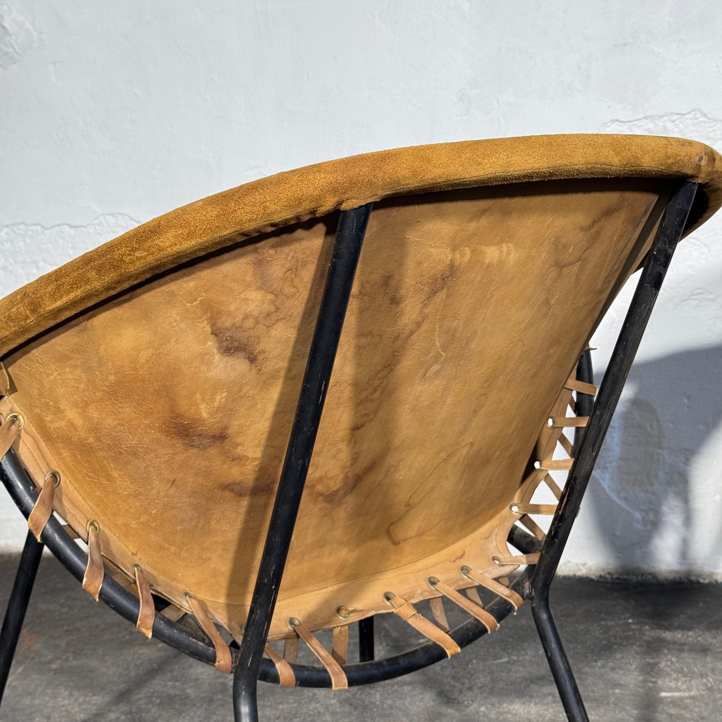 Lusch and Co. "Balloon" Leather Lounge Chair, 1960s