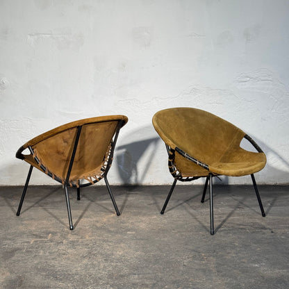 Lusch and Co. "Balloon" Leather Lounge Chair, 1960s