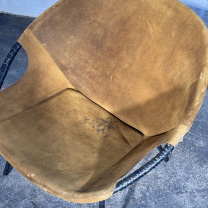 Lusch and Co. "Balloon" Leather Lounge Chair, 1960s