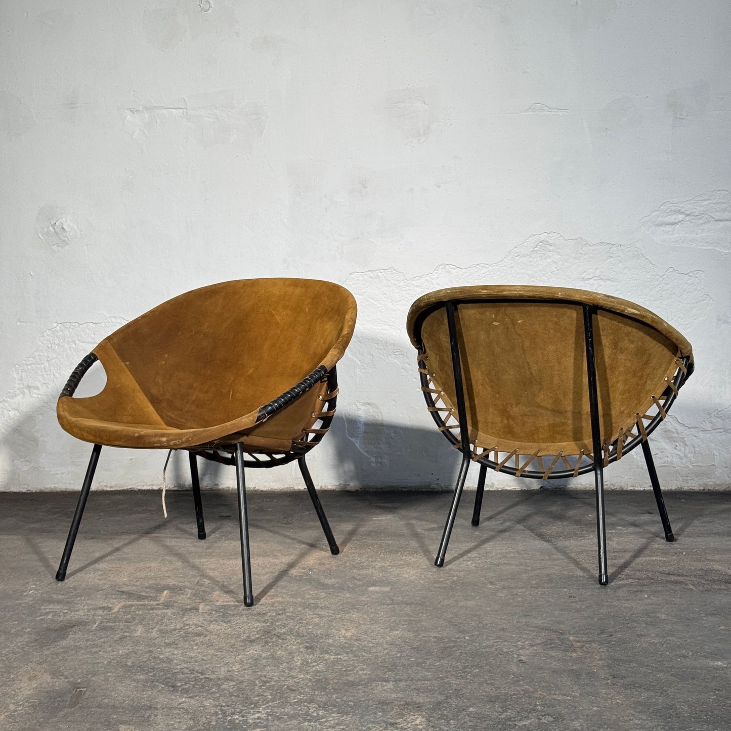 Lusch and Co. "Balloon" Leather Lounge Chair, 1960s