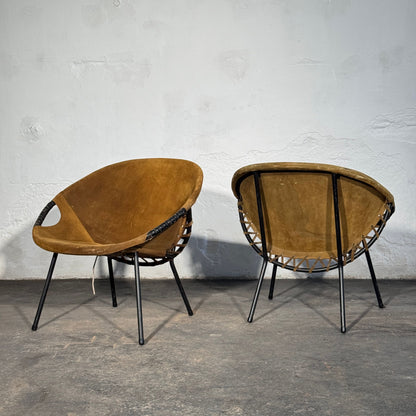Lusch and Co. "Balloon" Leather Lounge Chair, 1960s