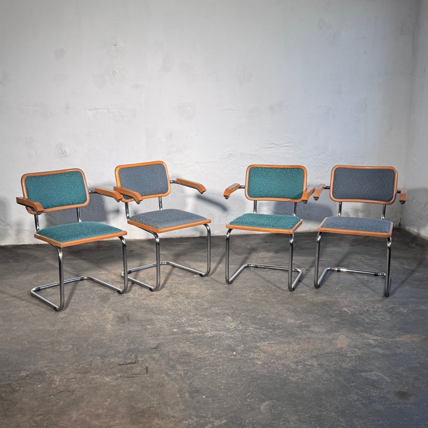 Set of 4 Upholstered Cesca Style Chairs by Stol Kamnik, 1960s