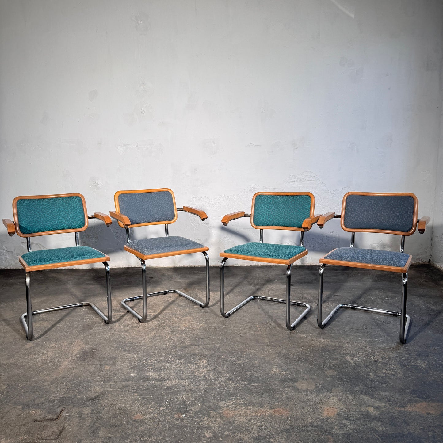 Set of 4 Upholstered Cesca Style Chairs by Stol Kamnik, 1960s