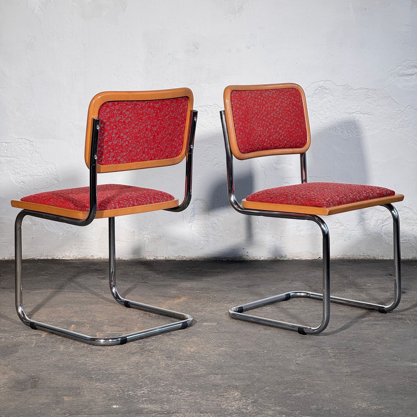 Pair of Upholstered Cesca Style Chairs by Stol Kamnik, 1960s