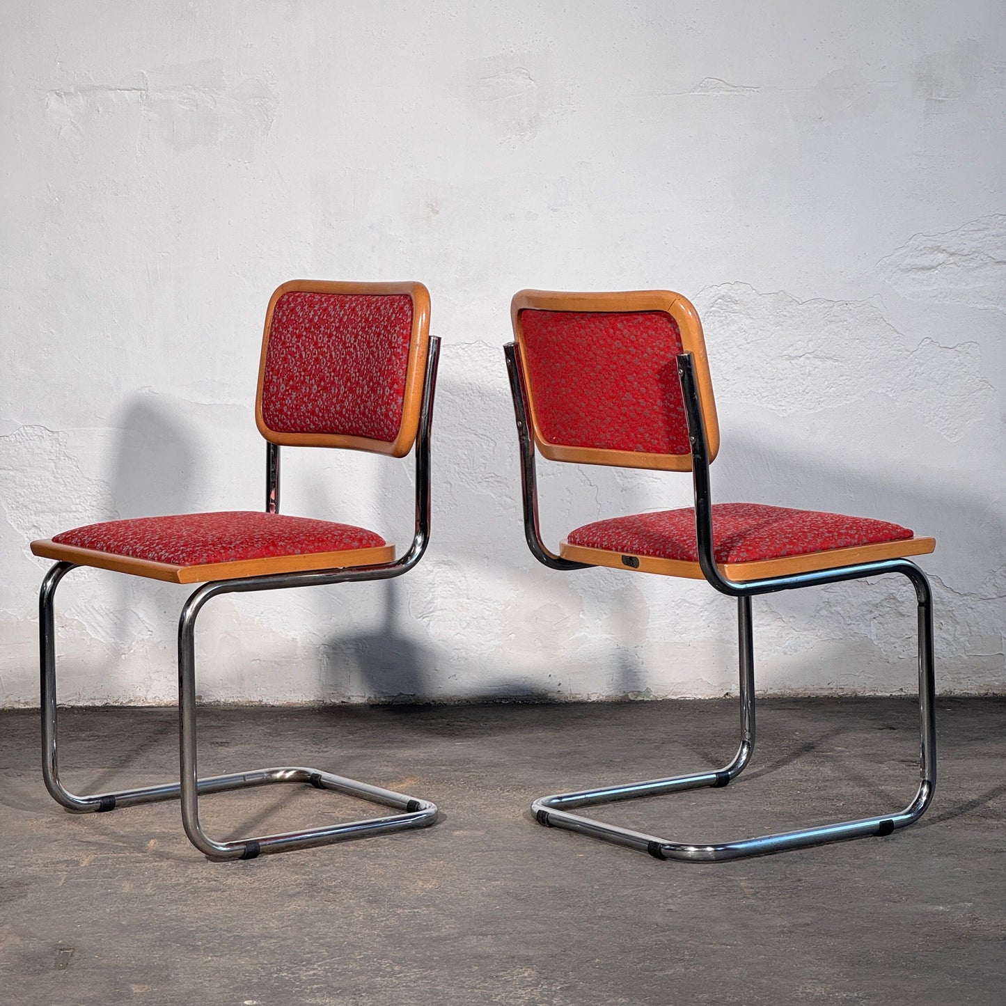 Pair of Upholstered Cesca Style Chairs by Stol Kamnik, 1960s