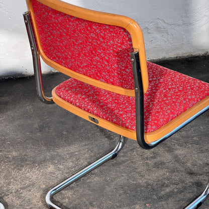 Pair of Upholstered Cesca Style Chairs by Stol Kamnik, 1960s