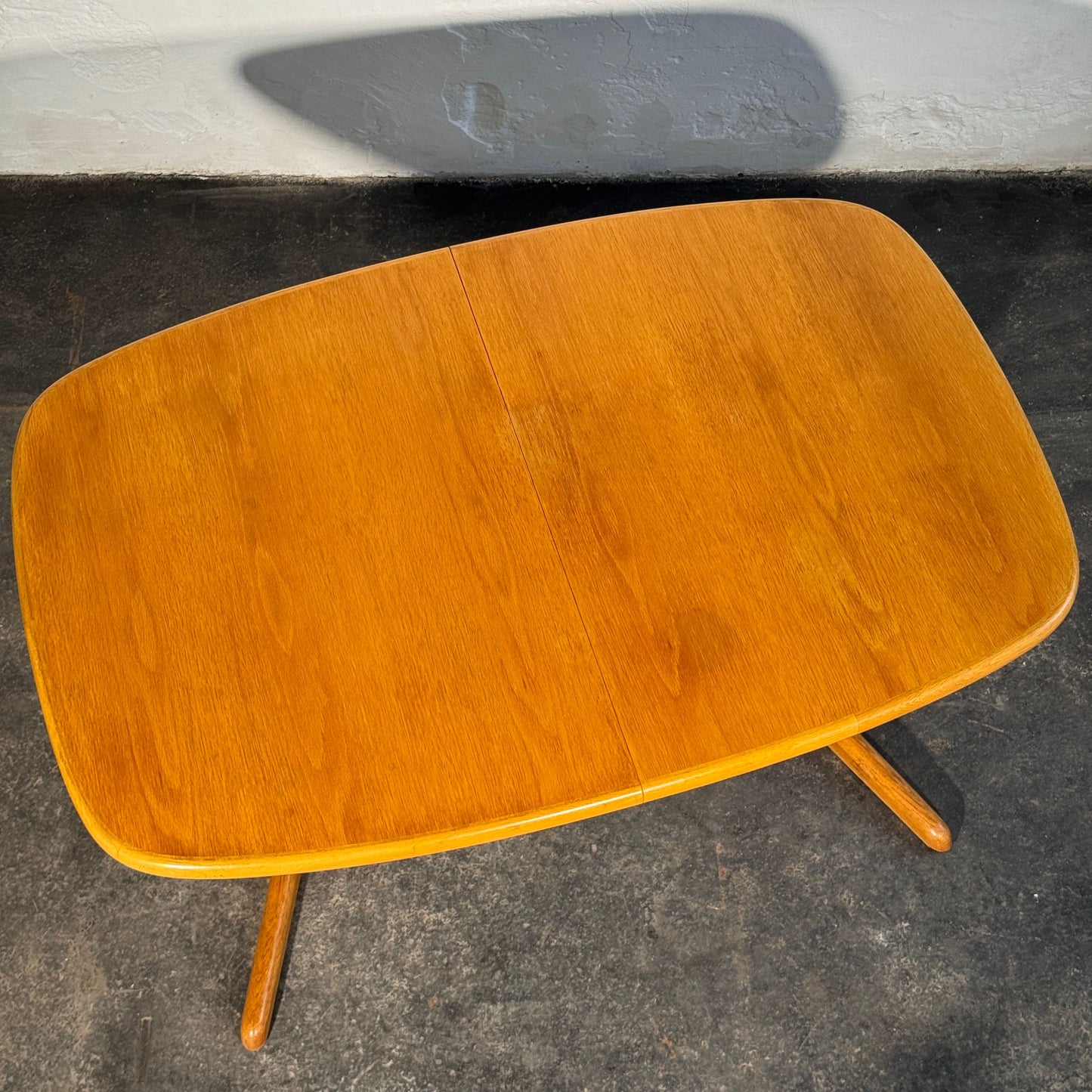 Skovby Extendable Oak Dining Table, 1960s