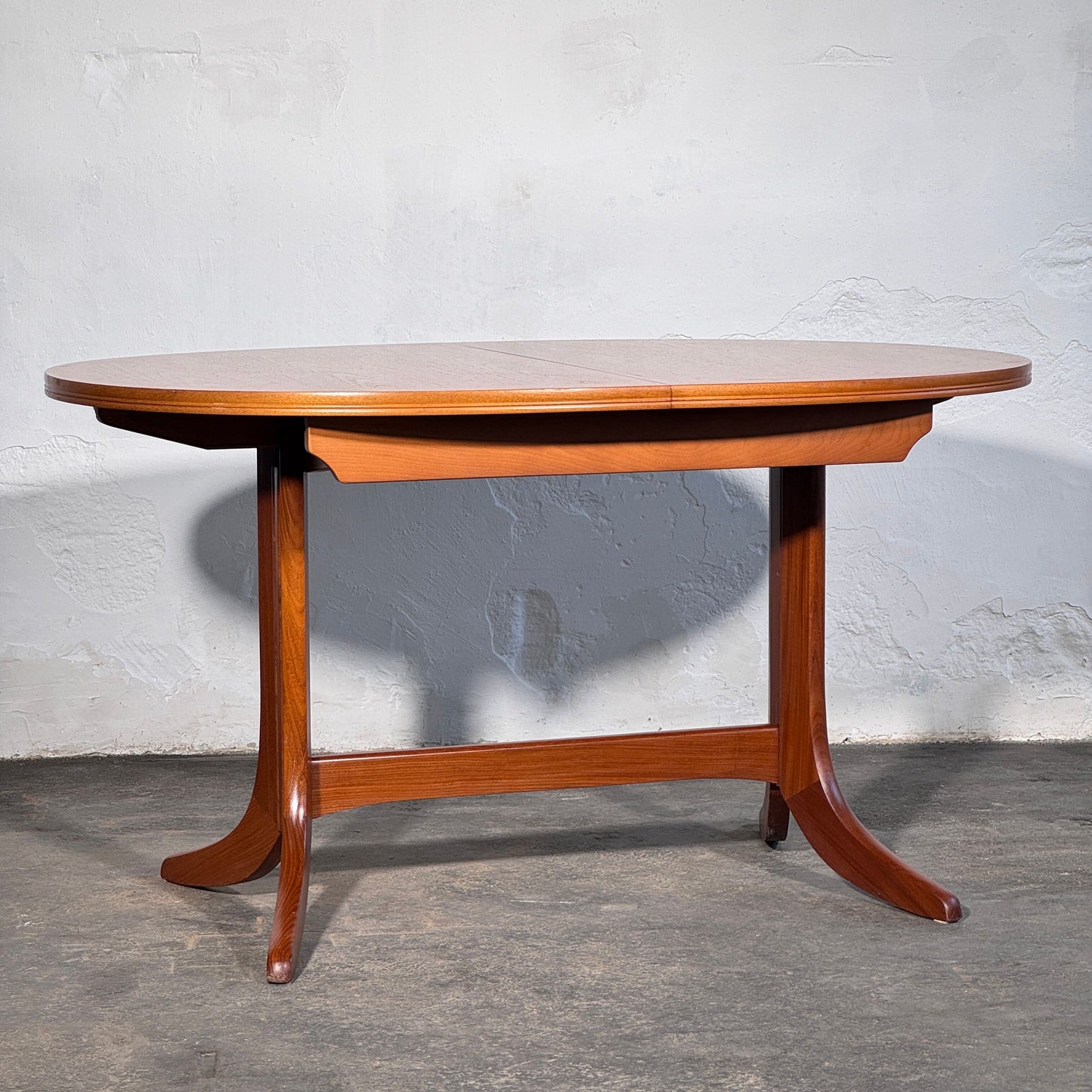 Parker Knoll Oval Extendable Teak Dining Table, 1960s