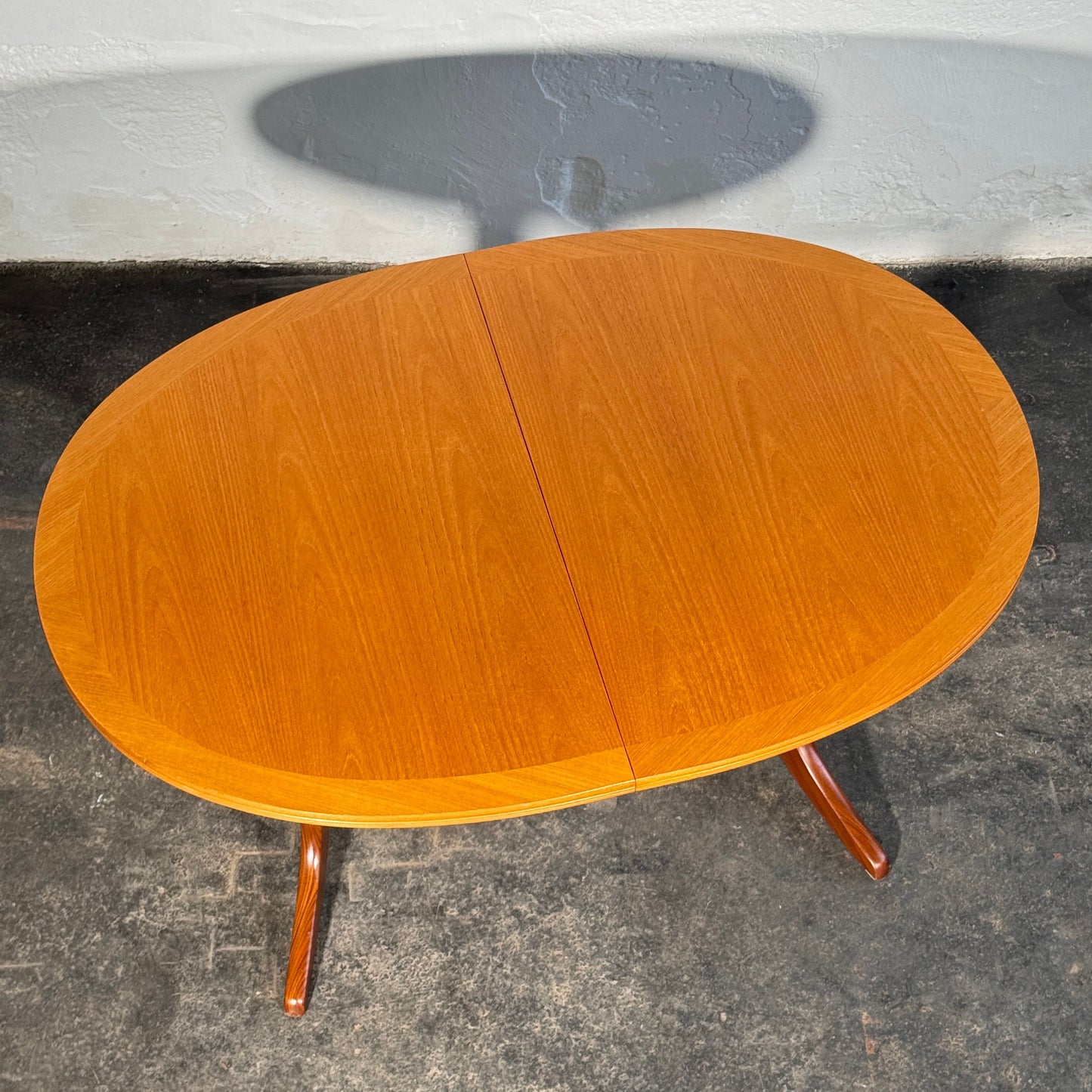Parker Knoll Oval Extendable Teak Dining Table, 1960s