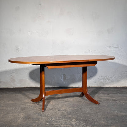 Parker Knoll Oval Extendable Teak Dining Table, 1960s