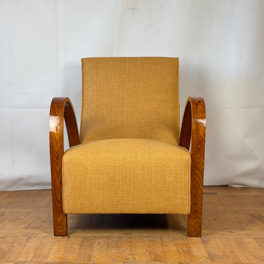 Fully restored French art deco armchair 1960s