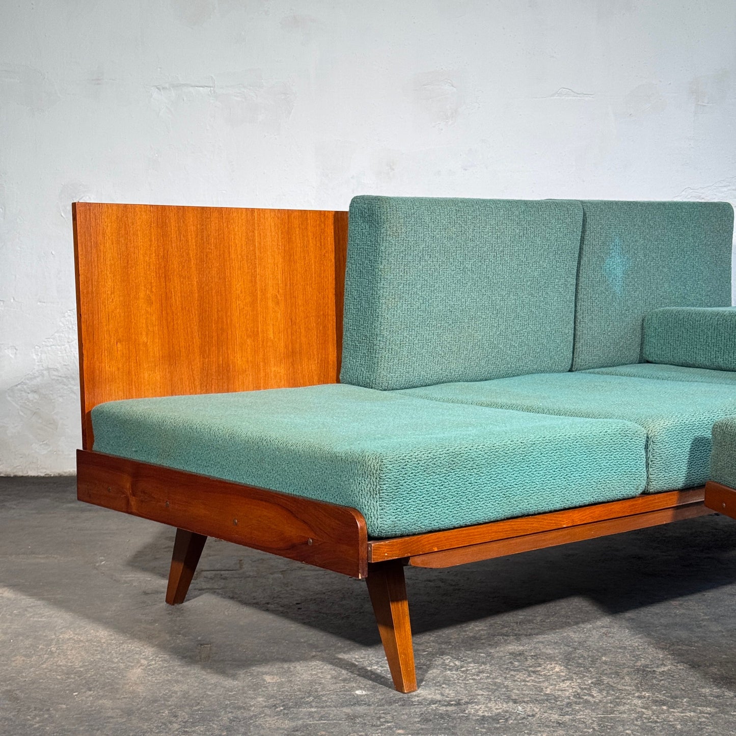 Tatra Nabytok Sofa Bed with Ottoman, 1960s