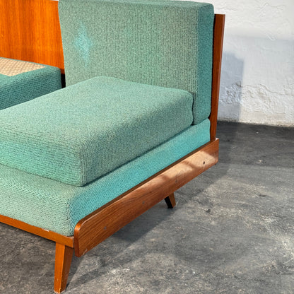 Tatra Nabytok Sofa Bed with Ottoman, 1960s