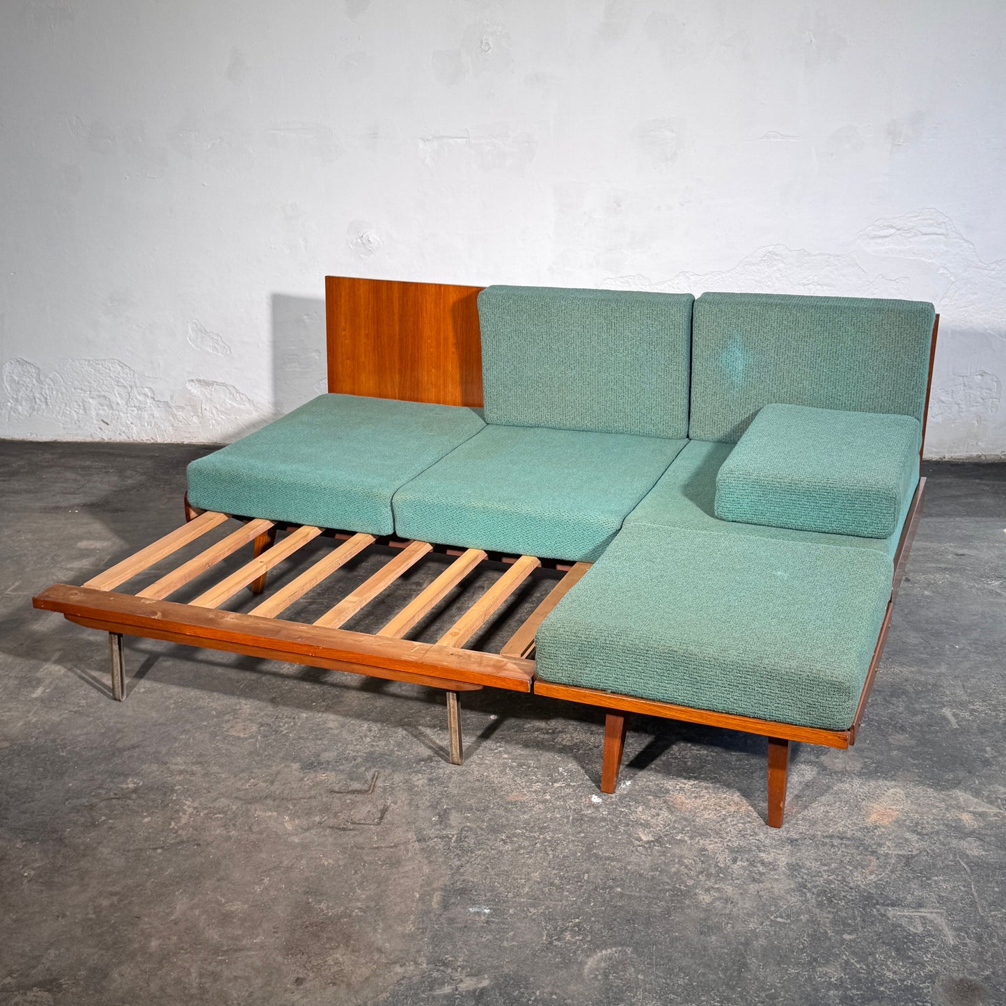 Tatra Nabytok Sofa Bed with Ottoman, 1960s