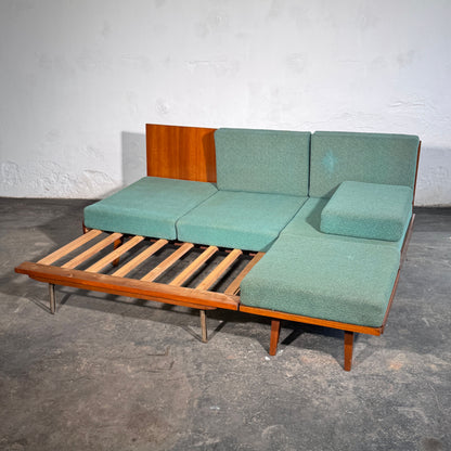 Tatra Nabytok Sofa Bed with Ottoman, 1960s