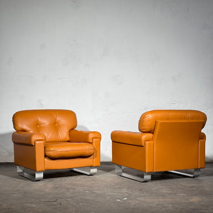 Hungarian Agnes Faux Leather Sofa Set, 1979