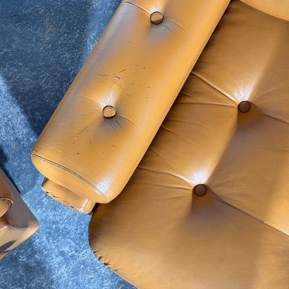 Pair of Hungarian Agnes Faux Leather Armchairs, 1979