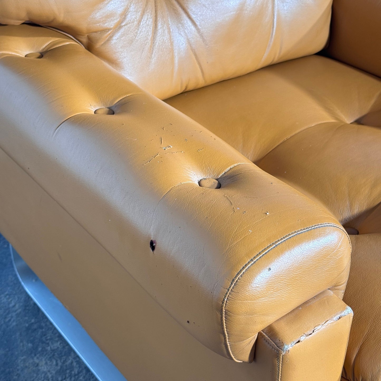 Hungarian Agnes Faux Leather Sofa Set, 1979