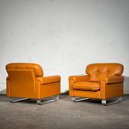 Hungarian Agnes Faux Leather Sofa Set, 1979