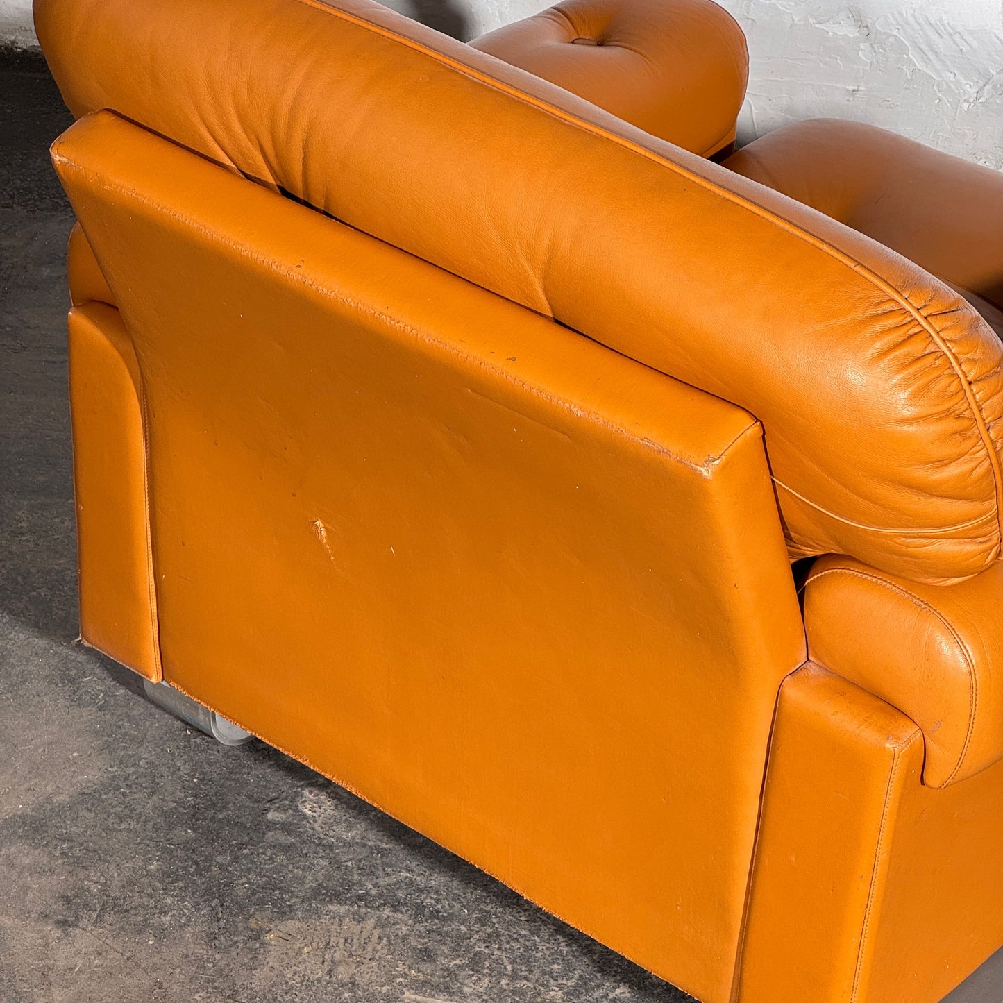 Hungarian Agnes Faux Leather Sofa Set, 1979