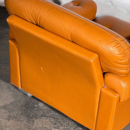 Hungarian Agnes Faux Leather Sofa Set, 1979