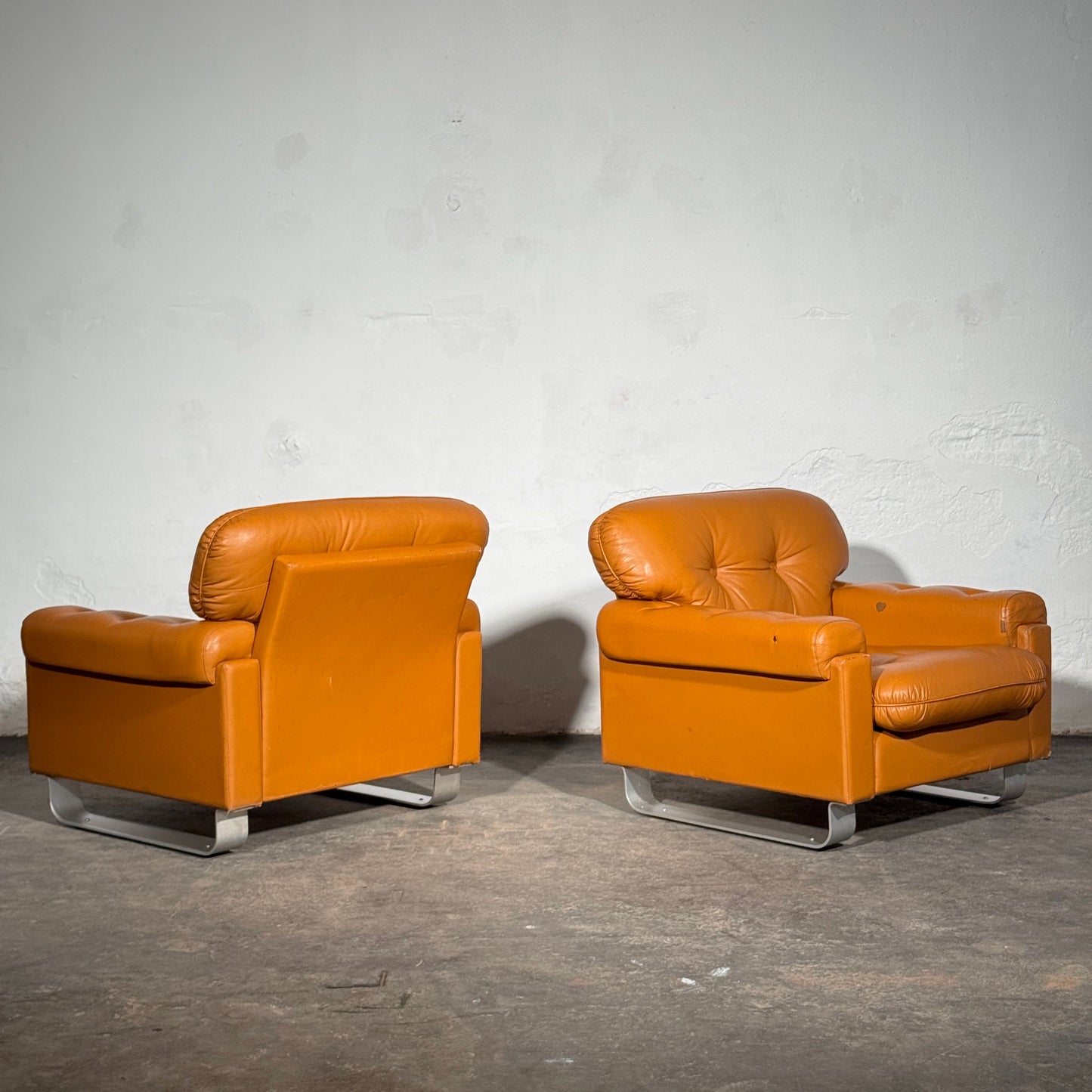 Hungarian Agnes Faux Leather Sofa Set, 1979
