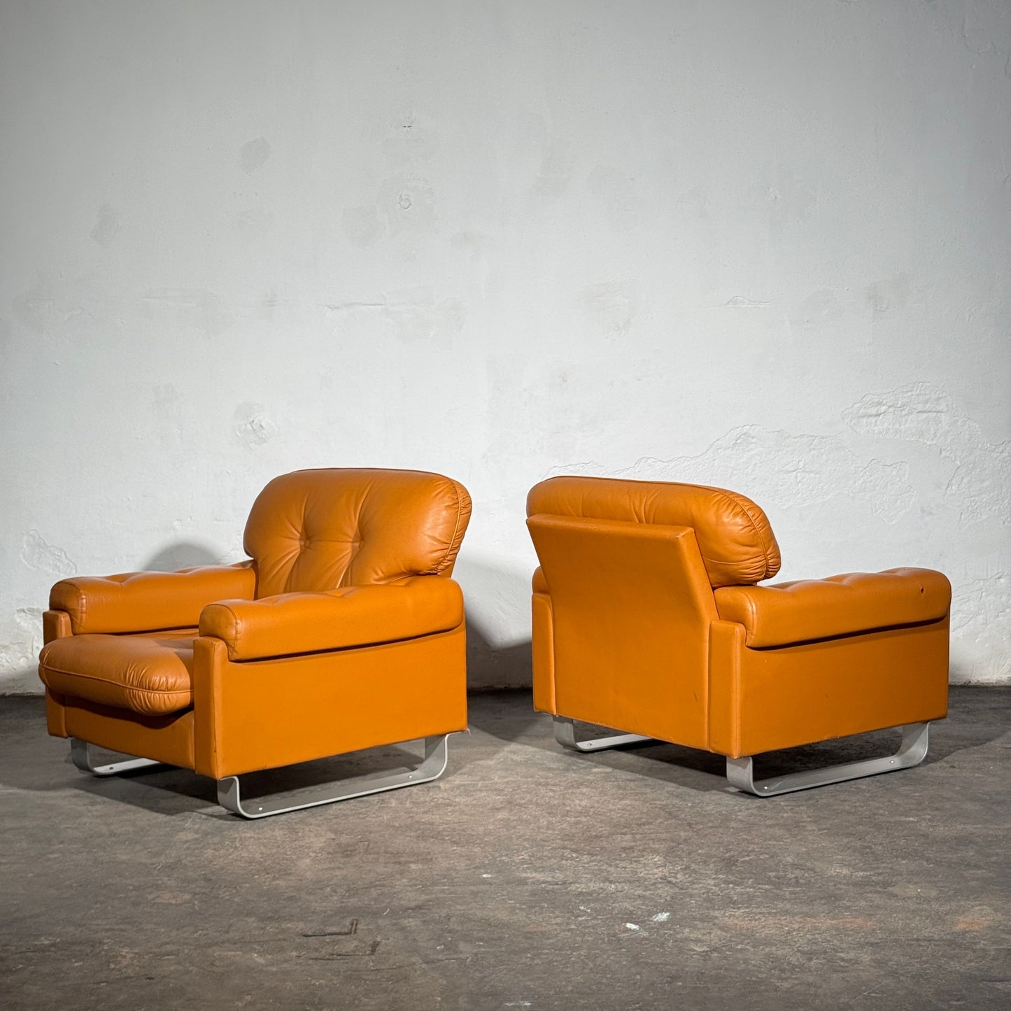 Hungarian Agnes Faux Leather Sofa Set, 1979