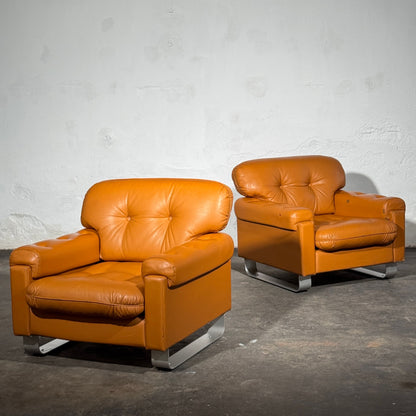 Hungarian Agnes Faux Leather Sofa Set, 1979