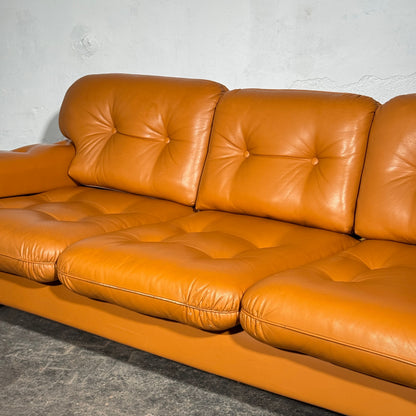 Hungarian Agnes Faux Leather Sofa Set, 1979