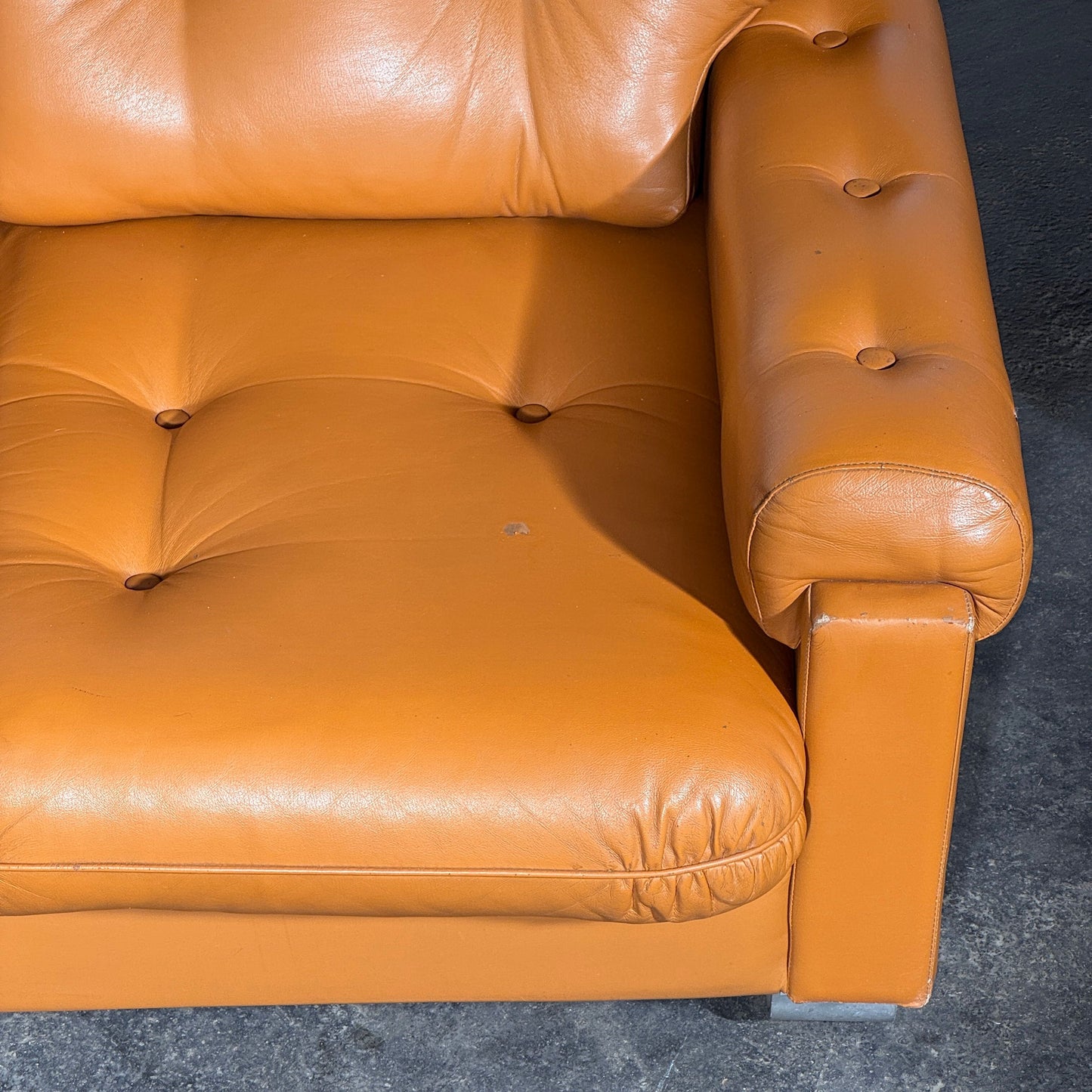 Hungarian Agnes Faux Leather Sofa Set, 1979