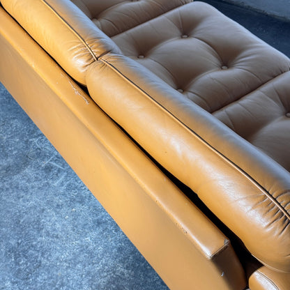 Hungarian Agnes Faux Leather Sofa, 1979