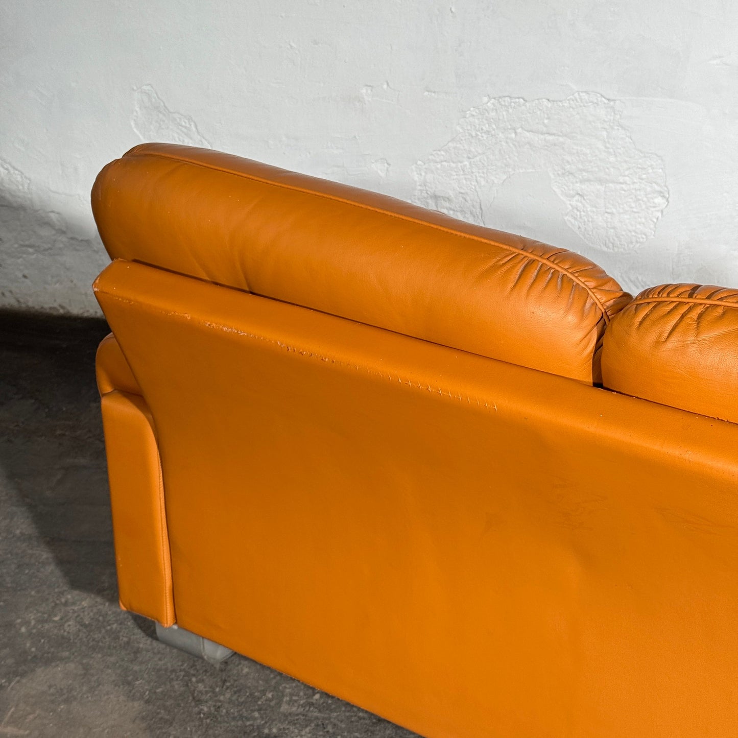 Hungarian Agnes Faux Leather Sofa, 1979