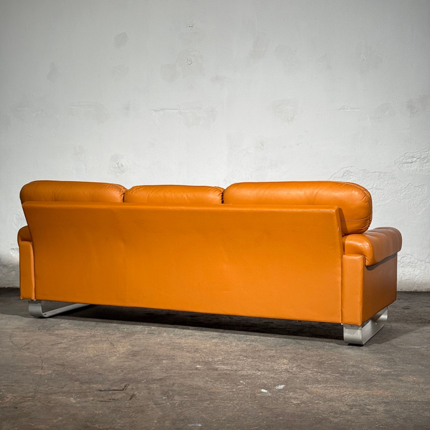 Hungarian Agnes Faux Leather Sofa Set, 1979